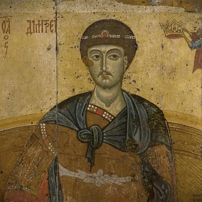Великомученик Димитрий Солунский на престоле